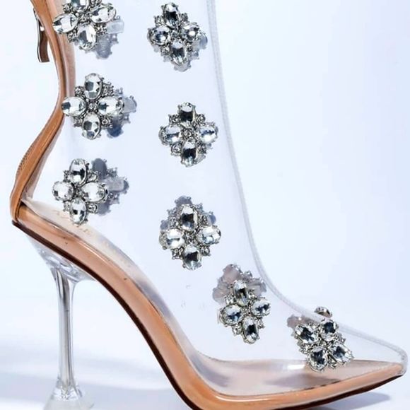 Clear, Shoe Boots - Picture 1 of 5